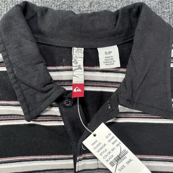 New With Tags Y2K Quiksilver Long Sleeve Shirt Skater Grunge Undersleeve Size S - Picture 5 of 9